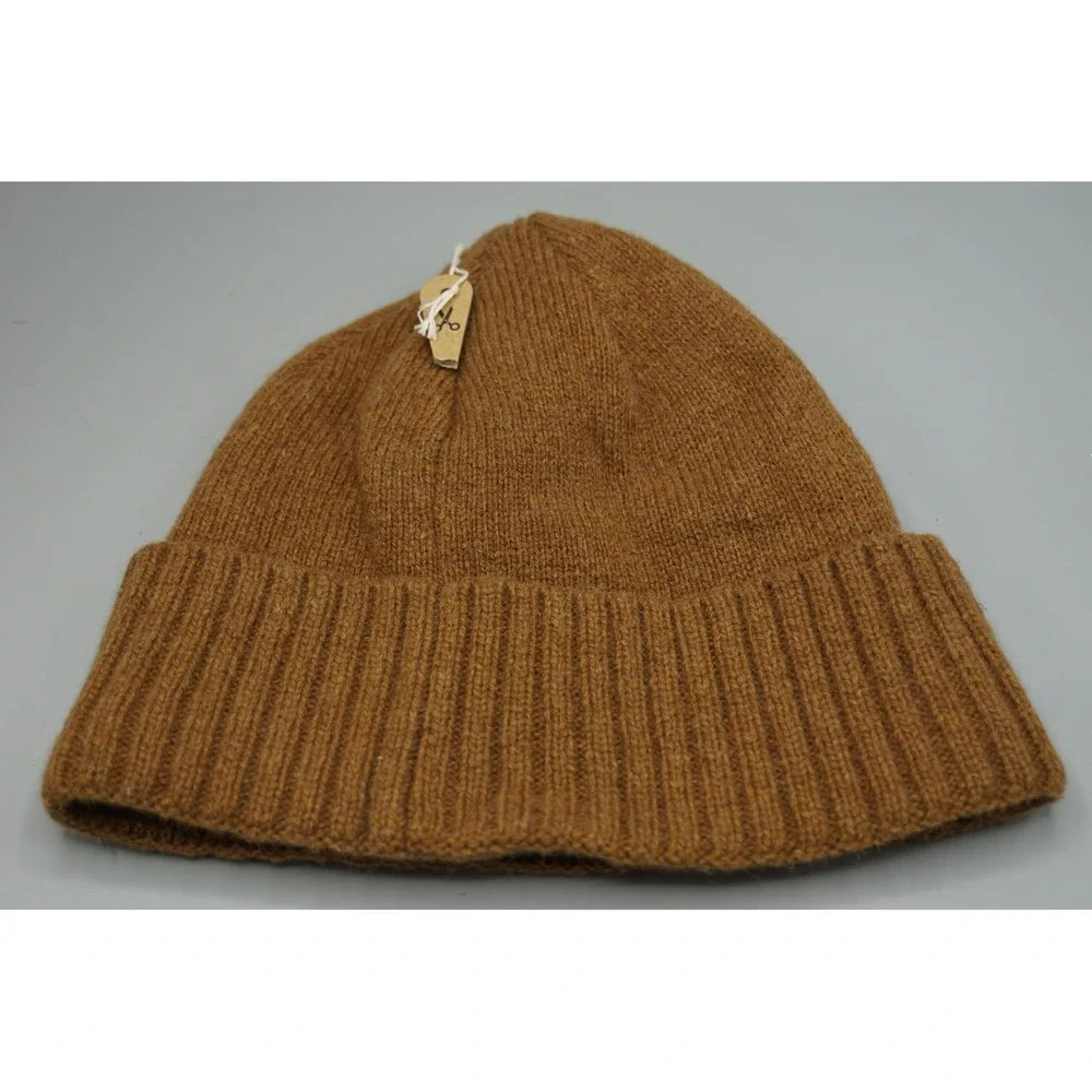 Patagonia Brodeo Beanie Brown Recycled Wool Blend Mountain Patch Hat